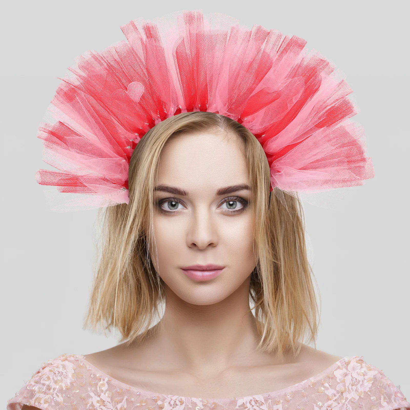 Valentine's Day Heart Mesh Headband for Women - Lightweight Tulle Romantic Hair Accessory for Party Wedding Festival Girlfriend
Valentine's Day Heart Mesh Headband for Women - Lightweight Tulle Romantic Hair Accessory for Party Wedding Festival Girlfriend