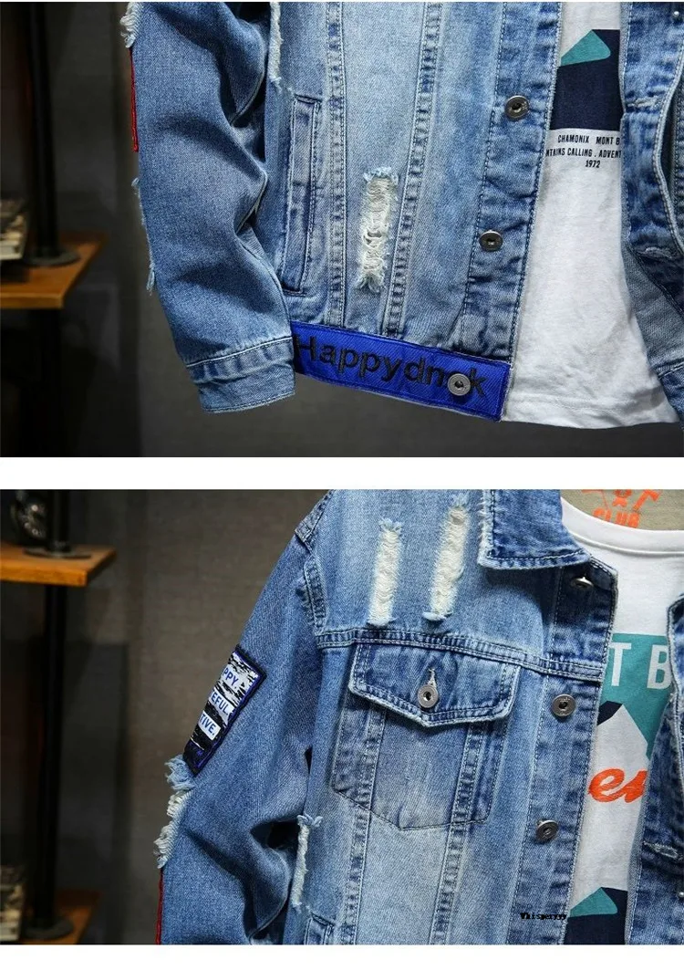 Men Brand Denim Jacket Streetwear Punk Motorcycle Ripped Print Cowboy Coats High Quality Casual Hole Loose Male Jeans Outwear 29 S8c4bb9379aa04983bf1f7bfb83592fd1l