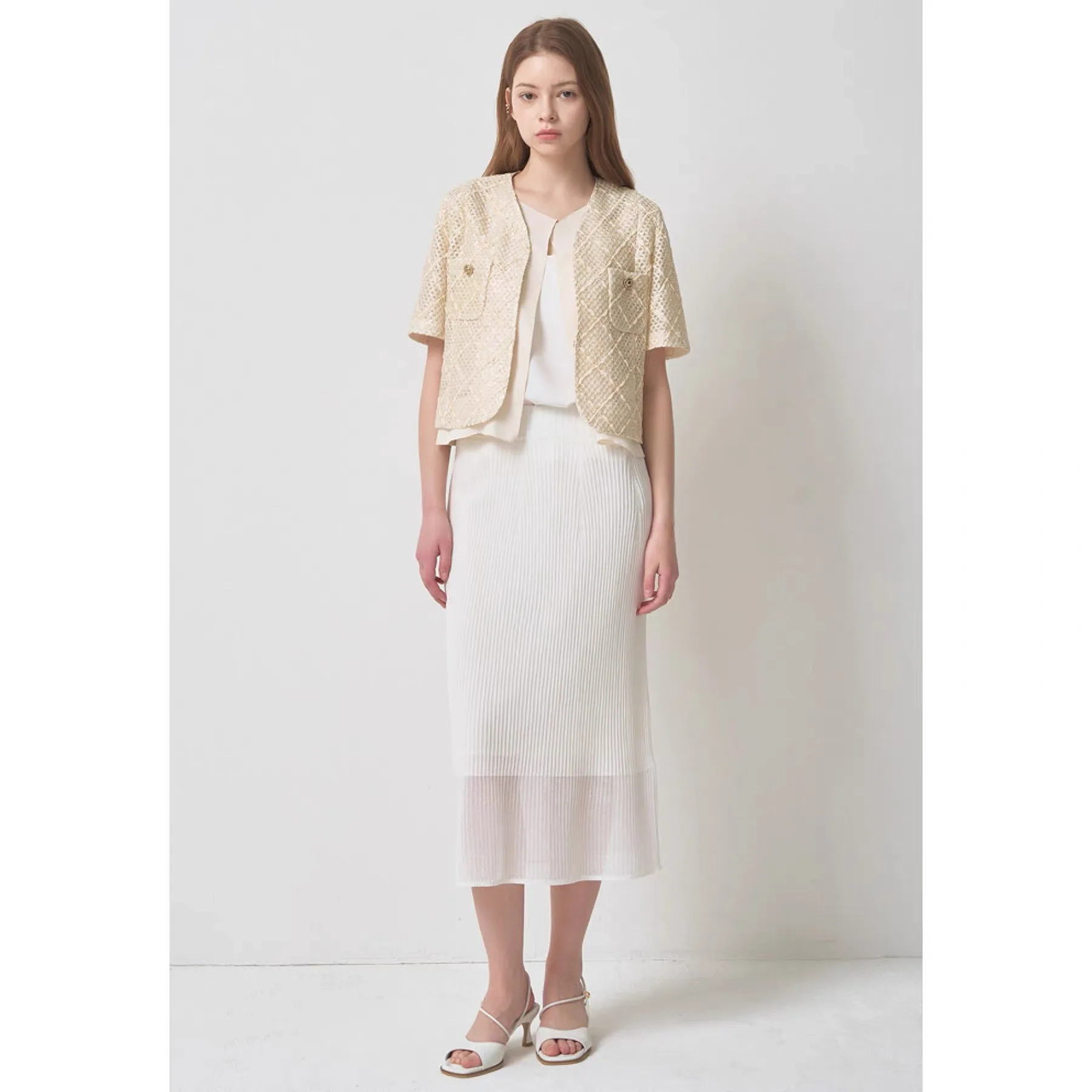 NingYao MIN26 Spring Elegance V-Neck Diamond Pattern Loose Versatile Short Sleeve Outerwear Top Commute Style Pure Color
NingYao MIN26 Spring Elegance V-Neck Diamond Pattern Loose Versatile Short Sleeve Outerwear Top Commute Style Pure Color