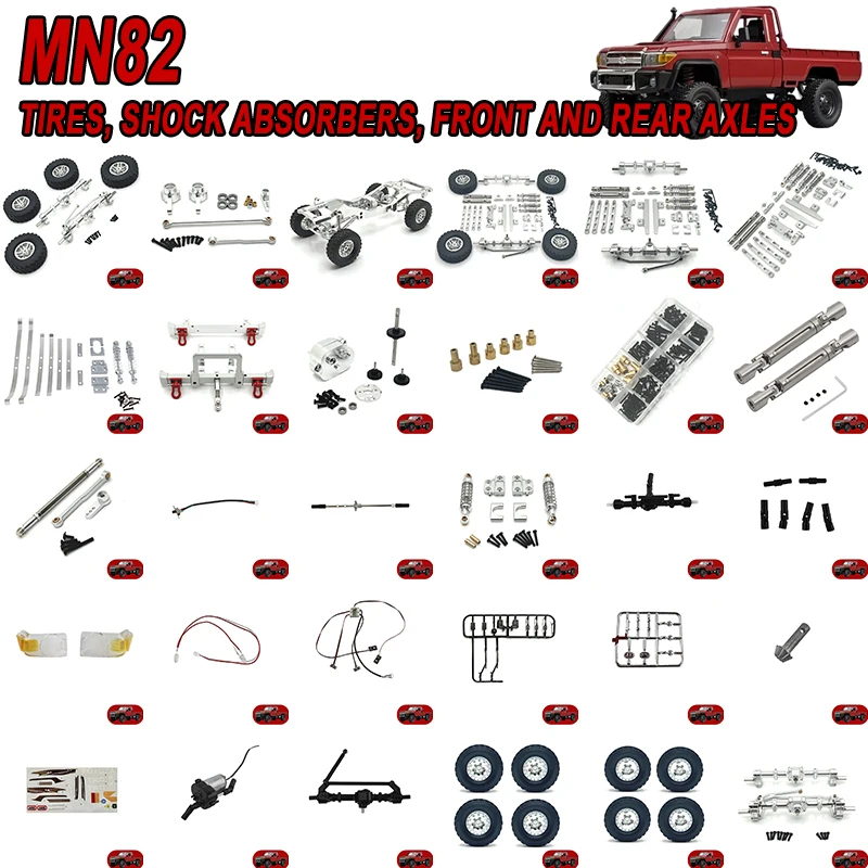 MN MN82 RC Car Spare Parts Front and Rear Bumper Front and Rear Axle Main Board Gearbox Assembly Car Accessories
MN MN82 RC Car Spare Parts Front and Rear Bumper Front and Rear Axle Main Board Gearbox Assembly Car Accessories