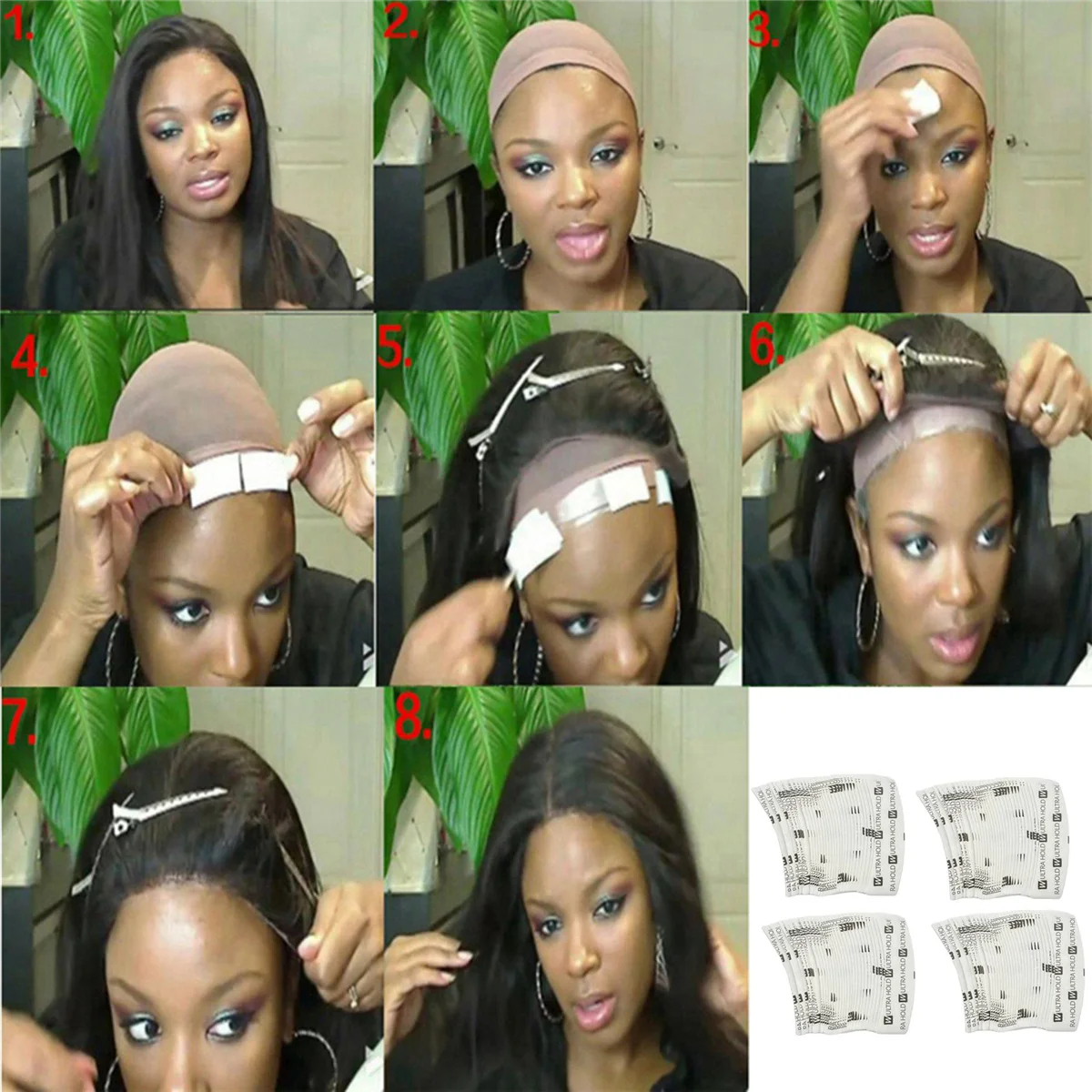 T35C 144Pc/Lot Uultra Huld Wig Tape Double Adhesive Hair Extension Tape Strips Waterproof for Toupee/Lace Front Wigs Film
T35C 144Pc/Lot Uultra Huld Wig Tape Double Adhesive Hair Extension Tape Strips Waterproof for Toupee/Lace Front Wigs Film