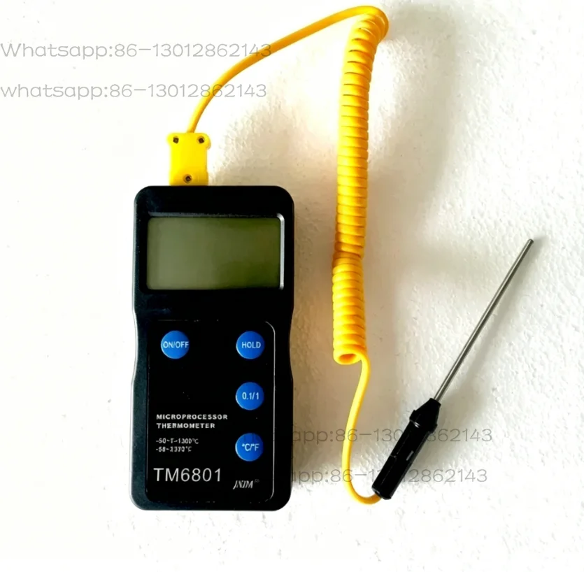 Best Quality TM6801 Industrial High Temperature Digital Thermometer with K Type Thermocouple Probe and Temperature Sensor
Best Quality TM6801 Industrial High Temperature Digital Thermometer with K Type Thermocouple Probe and Temperature Sensor