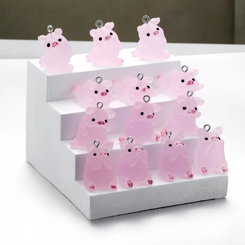 New 10pcs Cute Cat Pig Dinosaur Resin Charms 3D Luminous Animal Pendants for DIY Jewelry Making Accessories Handmade
New 10pcs Cute Cat Pig Dinosaur Resin Charms 3D Luminous Animal Pendants for DIY Jewelry Making Accessories Handmade