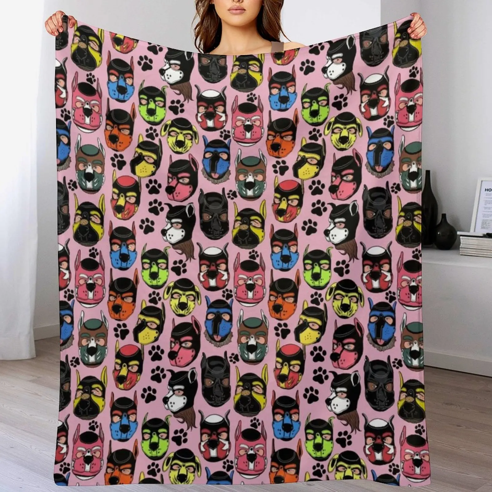 Puppies on pink Throw Blanket Outdoor Soft Blanket for Picnic Beach Camping
Puppies on pink Throw Blanket Outdoor Soft Blanket for Picnic Beach Camping