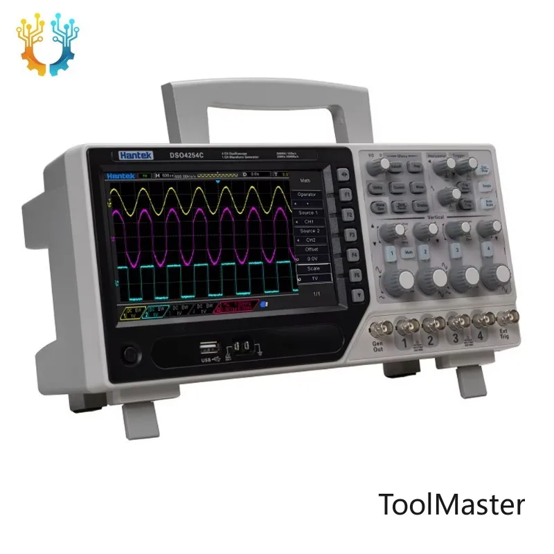 【2026】Hantek DSO4204C 200MHz 1GS/s Sample Rate LCD PC Integrated USB Portable Oscilloscopes 4 Channel Digital Storage Oscillosc
【2026】Hantek DSO4204C 200MHz 1GS/s Sample Rate LCD PC Integrated USB Portable Oscilloscopes 4 Channel Digital Storage Oscillosc