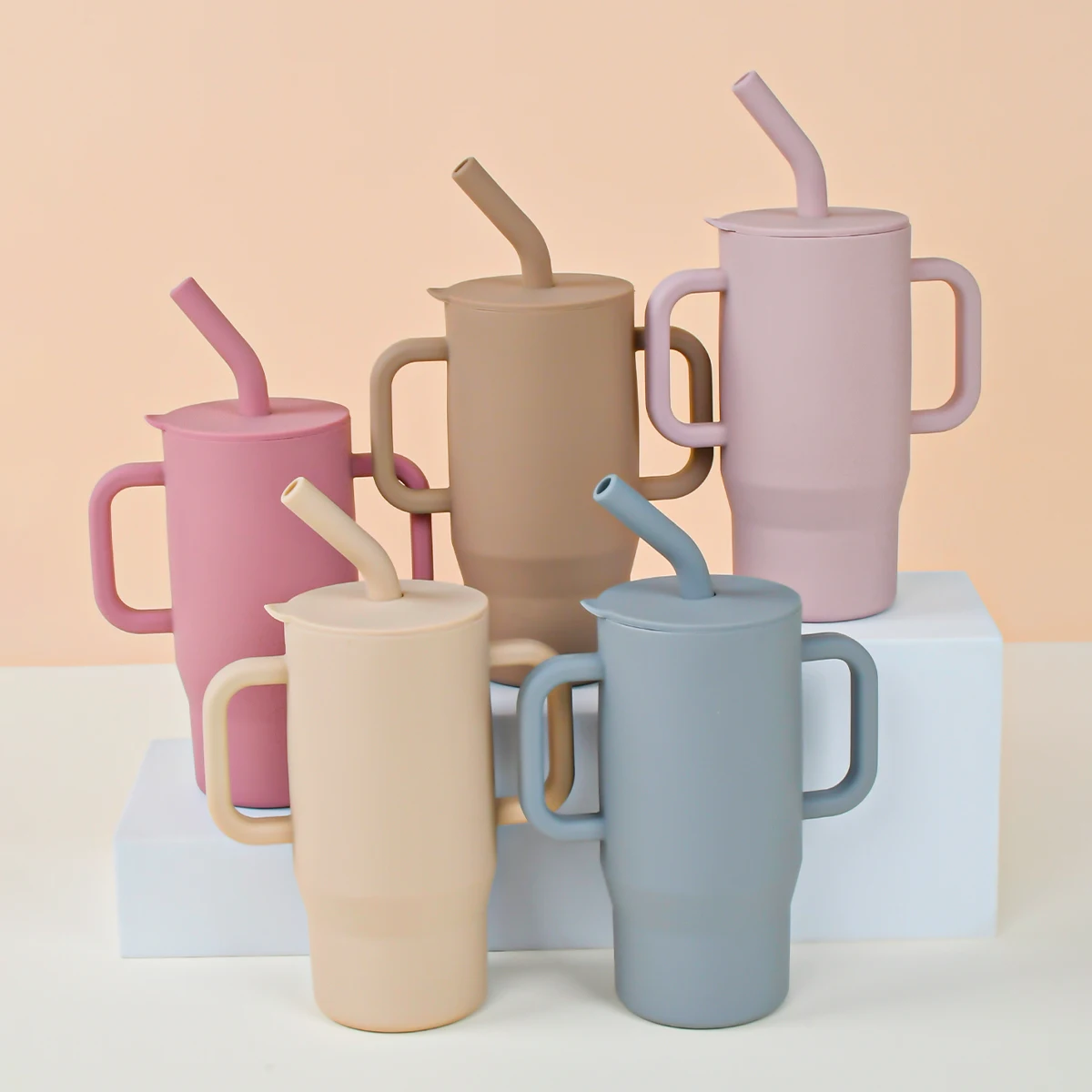 Silicone 240ml Baby Learning Drinking Cup with Straw and Double Handles, Baby Training Drinking Cup, Food-Grade Leak-Proof Kidsren's Water Cup
Silicone 240ml Baby Learning Drinking Cup with Straw and Double Handles, Baby Training Drinking Cup, Food-Grade Leak-Proof Kidsren's Water Cup