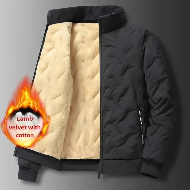 Plus Size Ultrasonic Wool Cotton Coat Men's Warm Fleece-Lined And Thickened Cotton-Padded Casual Loose-Fit Jacket Cross-Border
Plus Size Ultrasonic Wool Cotton Coat Men's Warm Fleece-Lined And Thickened Cotton-Padded Casual Loose-Fit Jacket Cross-Border