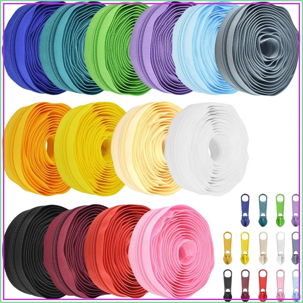 42 Yards 14Pcs Nylon Coil Zippers with 112 Sliders for DIY Sewing Crafts, Assorted Colors
42 Yards 14Pcs Nylon Coil Zippers with 112 Sliders for DIY Sewing Crafts, Assorted Colors