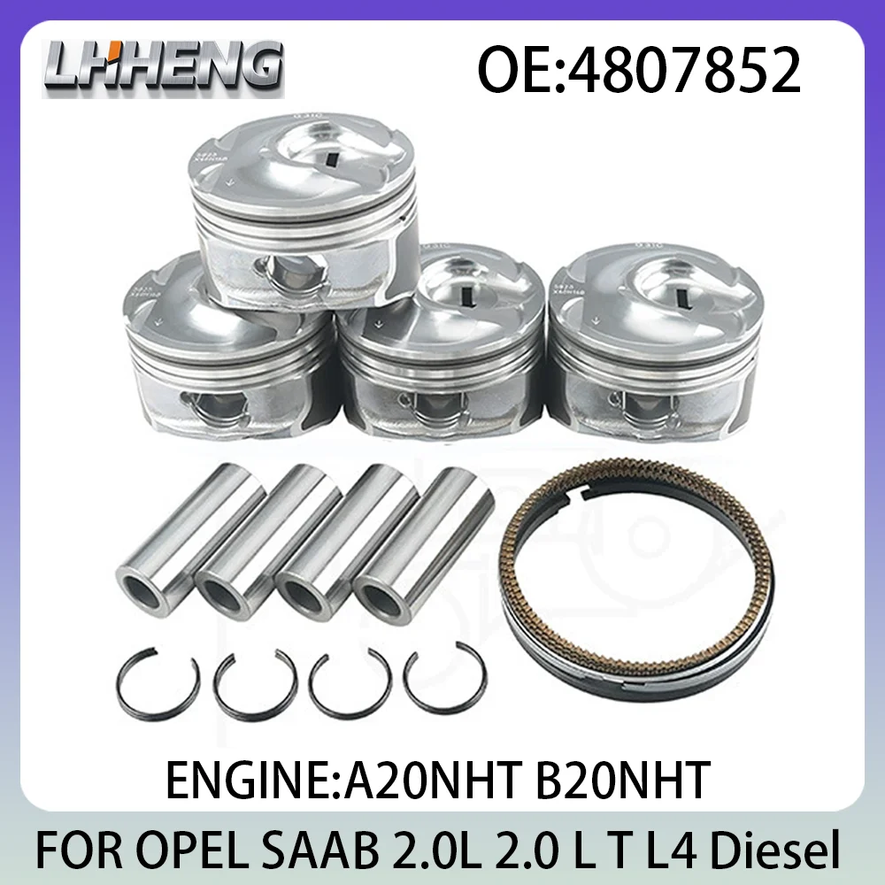 Engine Parts PISTON & RINGS Kit For OPEL INSIGNIA SAAB 9-5 4807852 89018108 2.0L 2.0 L T L4 Diesel 2008-2017 A20NHT B20NHT 
Engine Parts PISTON & RINGS Kit For OPEL INSIGNIA SAAB 9-5 4807852 89018108 2.0L 2.0 L T L4 Diesel 2008-2017 A20NHT B20NHT