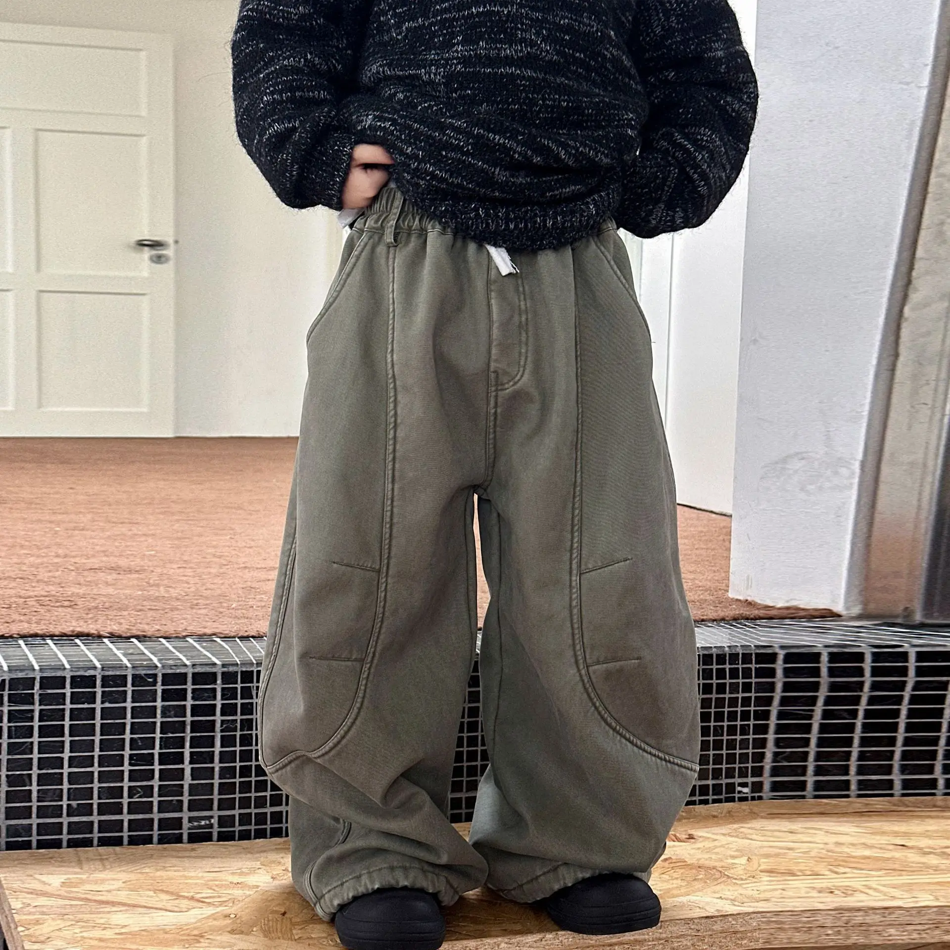 School Teen Boys Fleece Lined Cargo Pants Winter Arc-hem Pants Kids Loose Trousers Thickened Warm Casual Joggers 10 12 13 Years
School Teen Boys Fleece Lined Cargo Pants Winter Arc-hem Pants Kids Loose Trousers Thickened Warm Casual Joggers 10 12 13 Years