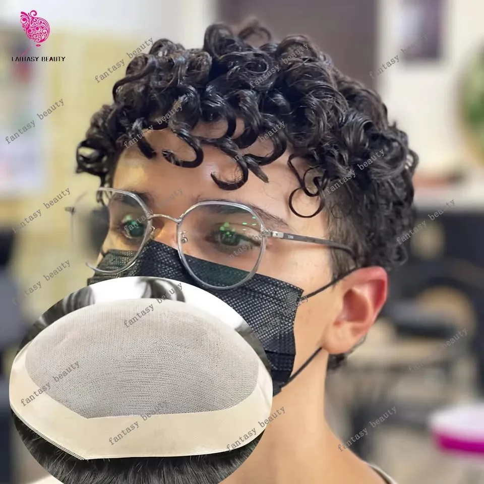 Realistic Natural Hairline 20mm Curly Durable Ventilated Mono Lace Undetectable PU Men Toupee 18mm 15mm Afro Kinky Curly System
Realistic Natural Hairline 20mm Curly Durable Ventilated Mono Lace Undetectable PU Men Toupee 18mm 15mm Afro Kinky Curly System
