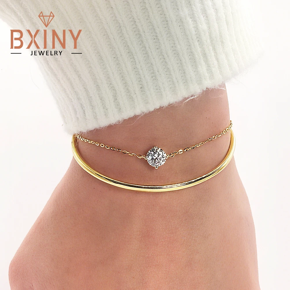 BXINY 1CT Moissanite Bangle Bracelet 100%S925 Silver Solitaire Lab Diamond Cuff Hand Chain for Women Party Gift Fine Jewelry GRA
BXINY 1CT Moissanite Bangle Bracelet 100%S925 Silver Solitaire Lab Diamond Cuff Hand Chain for Women Party Gift Fine Jewelry GRA
