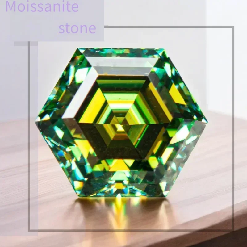 M-TOP With GRA Certificate Moissanite Stone Hexagon Cut Natural Yellow Green Color DIY Advanced Charms Jewelry Earrings Makings
M-TOP With GRA Certificate Moissanite Stone Hexagon Cut Natural Yellow Green Color DIY Advanced Charms Jewelry Earrings Makings