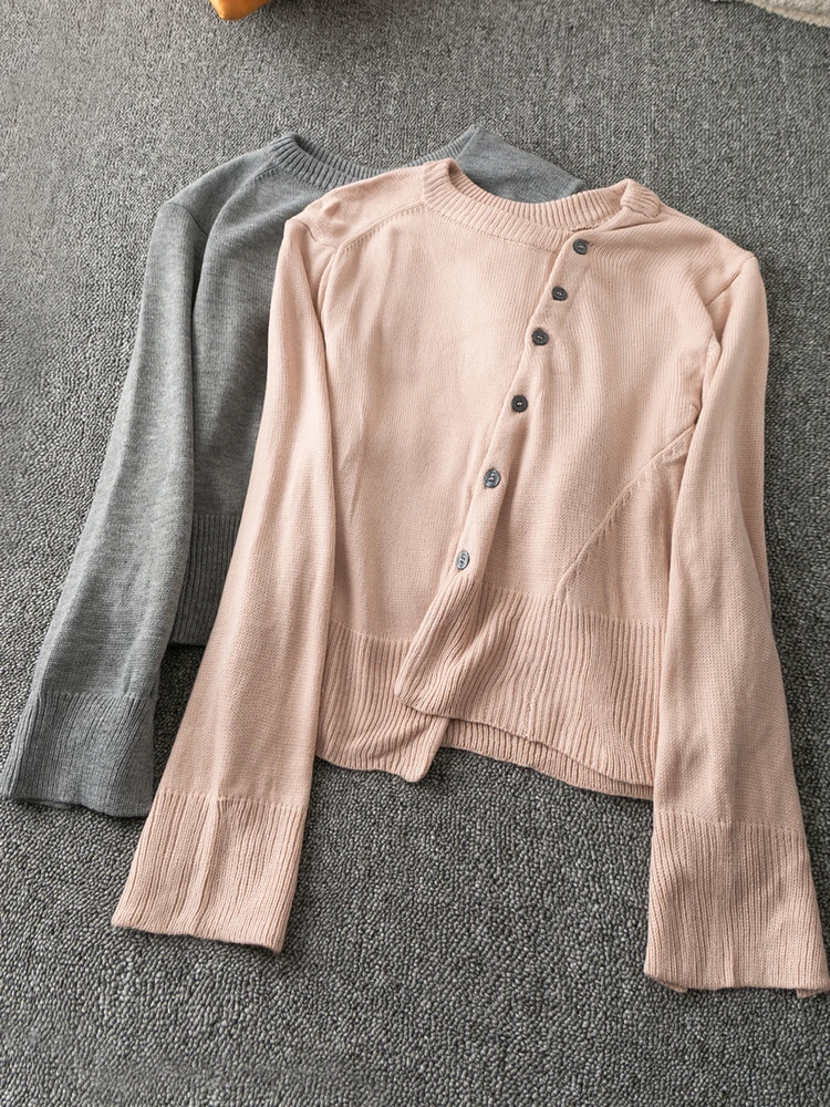 Spring Autumn Korean Sle Long Sve round Ne Knitwear Ele Simple Slant Door Yarn Clothes Youth Faion
Spring Autumn Korean Sle Long Sve round Ne Knitwear Ele Simple Slant Door Yarn Clothes Youth Faion