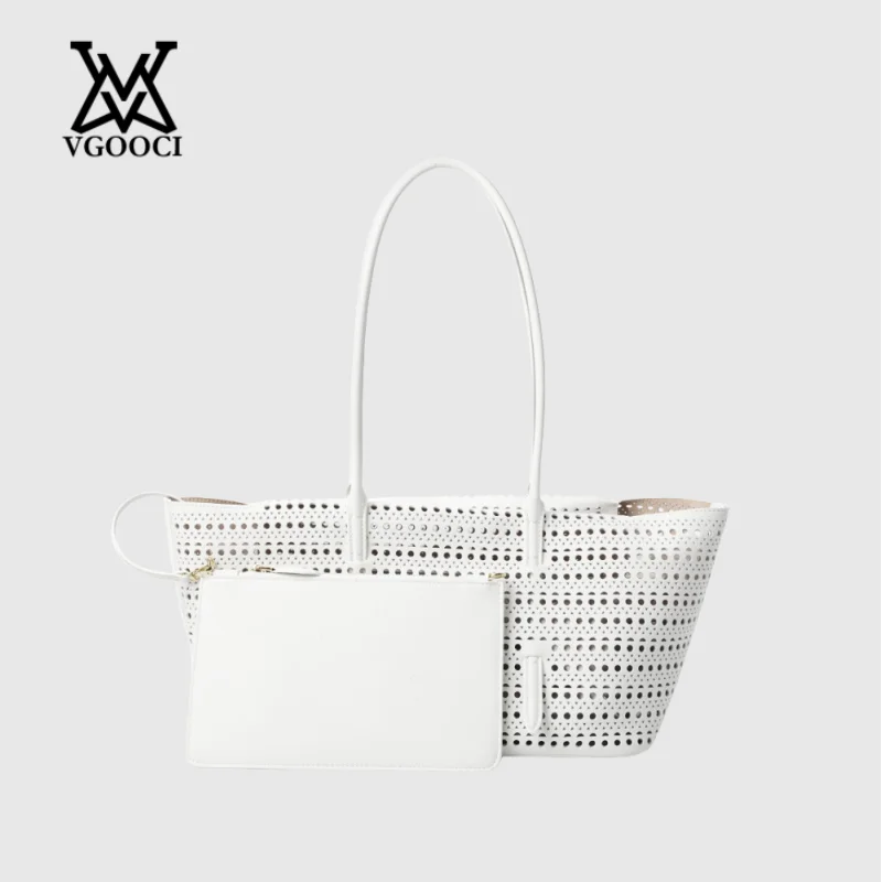 VGOOCI Fashionable Leather Crossbody Handbag for Woman Versatile Single Shoulder Bag with Hollow out Design Trendy Leisure Style
VGOOCI Fashionable Leather Crossbody Handbag for Woman Versatile Single Shoulder Bag with Hollow out Design Trendy Leisure Style