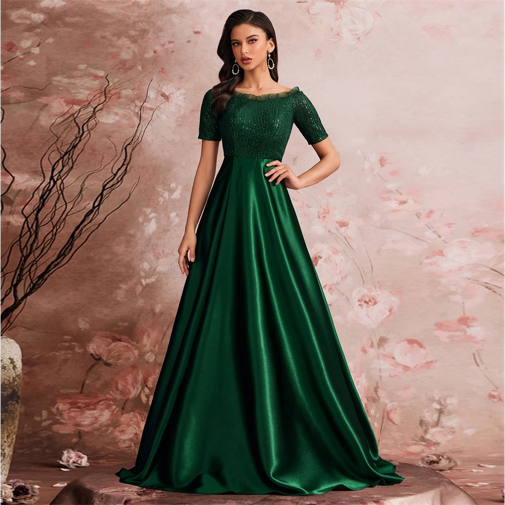 Lucyinlove Luxury Green Satin V-Neck Evening Dress Women Satin Wedding Party Prom Floor Lenght Cocktail Dress Off-shoulder Gown
Lucyinlove Luxury Green Satin V-Neck Evening Dress Women Satin Wedding Party Prom Floor Lenght Cocktail Dress Off-shoulder Gown