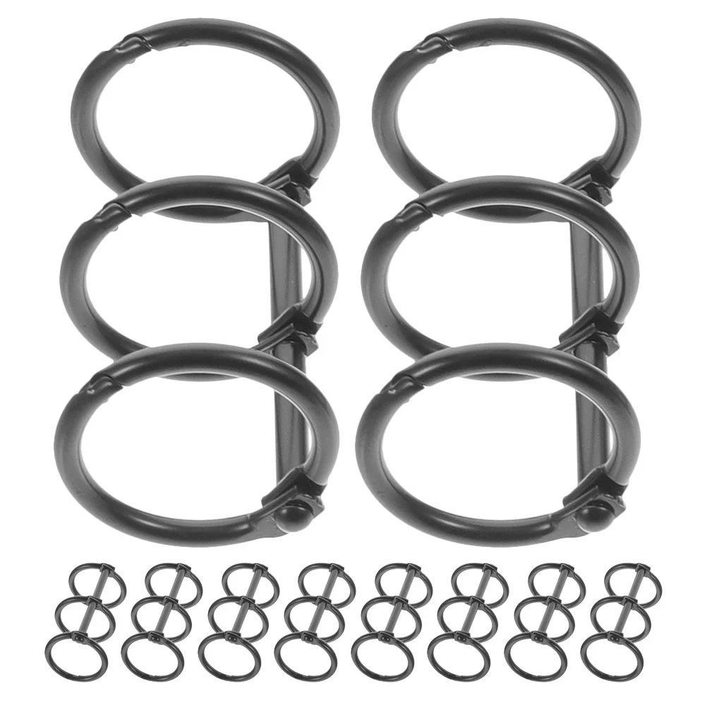 10 Pcs Loose-leaf Folder Three-hole Book Ring DIY Notepad Binder Clips Rings Student Stationery
10 Pcs Loose-leaf Folder Three-hole Book Ring DIY Notepad Binder Clips Rings Student Stationery