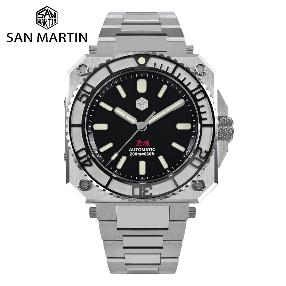 San Martin Original Design Sport Luxury 40mm Men Diver Watch SW200 Automatic Mechanical Watches Waterproof 200m SN0010 JIAGNHUN
San Martin Original Design Sport Luxury 40mm Men Diver Watch SW200 Automatic Mechanical Watches Waterproof 200m SN0010 JIAGNHUN