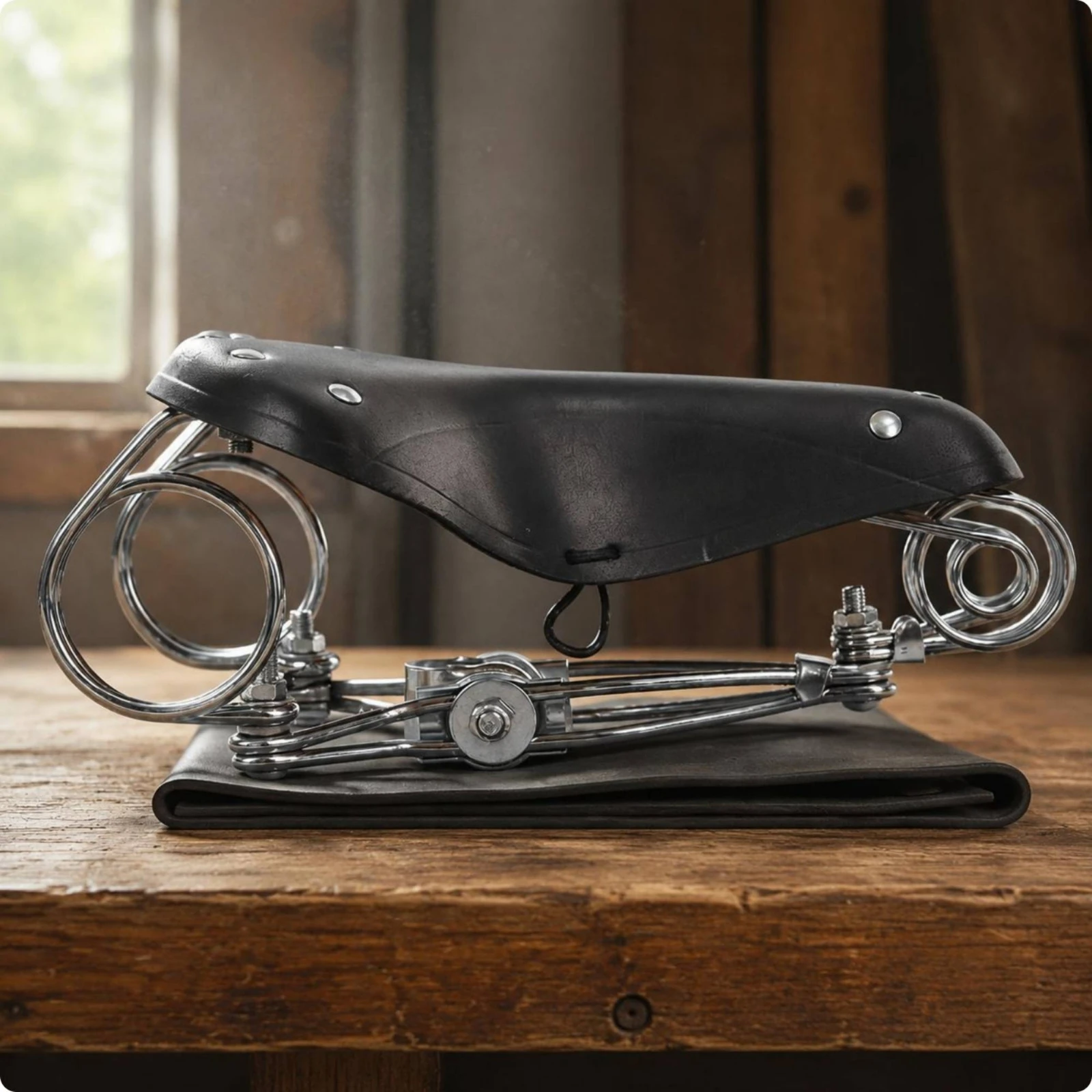 Vintage Leather Bike Saddle Retro Aesthetic Vintage Cycle Saddle Coil Bike Seat Shock Absorbing Comfort Cycle Seat
Vintage Leather Bike Saddle Retro Aesthetic Vintage Cycle Saddle Coil Bike Seat Shock Absorbing Comfort Cycle Seat