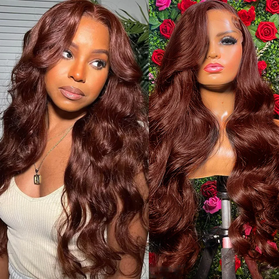 Transparent 13x4 Lace Frontal Wigs High Quality Bright Brown Body Wave Brazilian Colored Human Hair Wig For Women Cosplay
Transparent 13x4 Lace Frontal Wigs High Quality Bright Brown Body Wave Brazilian Colored Human Hair Wig For Women Cosplay