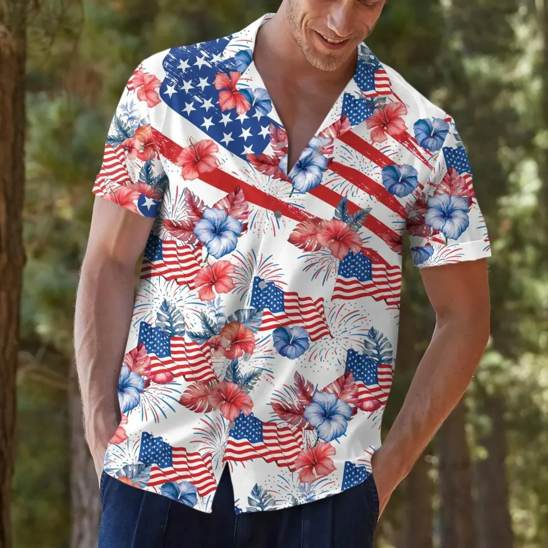 Hawaiian Flag Shirt: Independence Day Summer Button Shirt Summer Leisure Men's Shirt Kid's Clothing Tee Woman beach T-shirt
Hawaiian Flag Shirt: Independence Day Summer Button Shirt Summer Leisure Men's Shirt Kid's Clothing Tee Woman beach T-shirt 