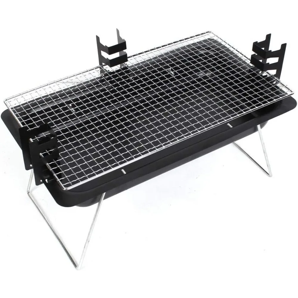 Portable Rectangular Charcoal BBQ Grill for Camping and Picnics
Portable Rectangular Charcoal BBQ Grill for Camping and Picnics