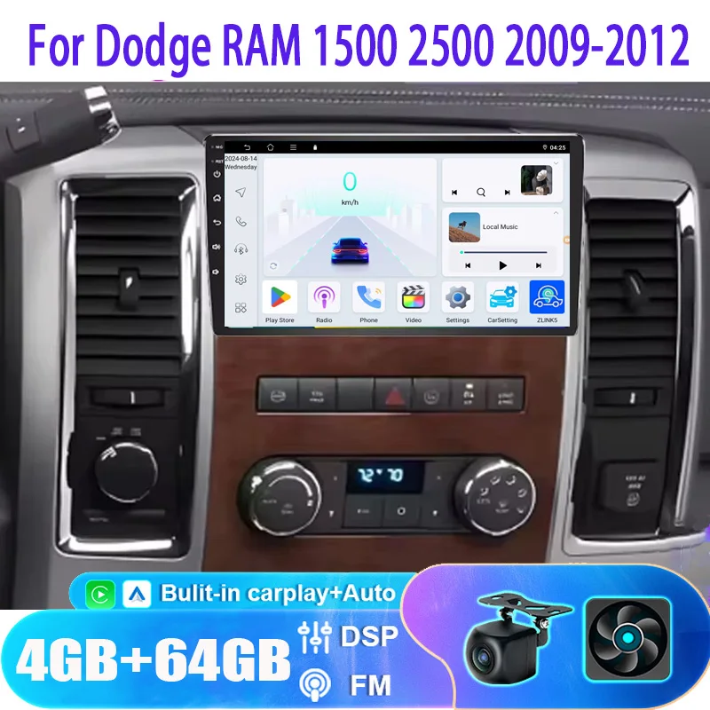 10'' For Dodge RAM 1500 2500 2009-2012 Android 4+64GB Apple Carplay Android Auto Car Stereo Radio FM AM Head Unit
10'' For Dodge RAM 1500 2500 2009-2012 Android 4+64GB Apple Carplay Android Auto Car Stereo Radio FM AM Head Unit