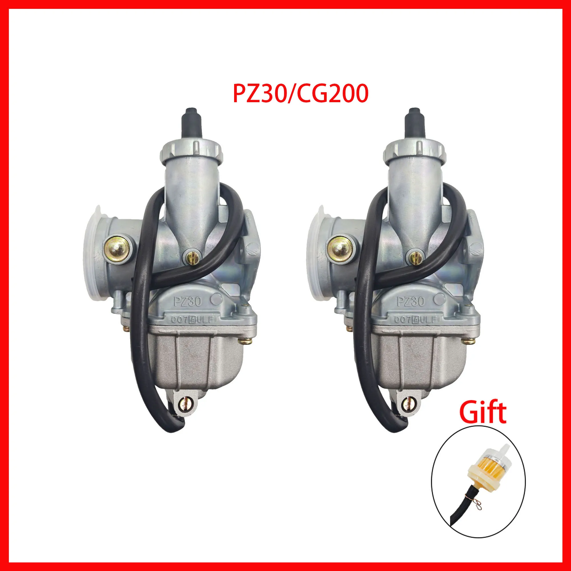 CG200 Motorcycle Carburetor PZ30 Manual Carb For 175- 250cc Dirt Pit Bike ATV Motocross CM200 XL250 TRX250 XR200 Motorbike 30MM
CG200 Motorcycle Carburetor PZ30 Manual Carb For 175- 250cc Dirt Pit Bike ATV Motocross CM200 XL250 TRX250 XR200 Motorbike 30MM