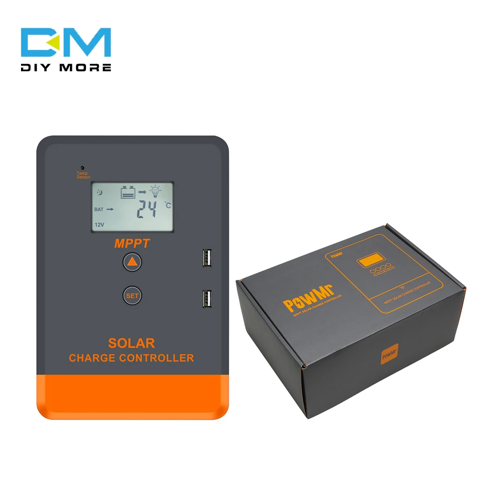 Солнечный контроллер Diymore MPPT30A20A, зарядное устройство 12V2 4 в, ЖК-дисплей, двойной порт USB, регулятор напряжения солнечной панели, контроллер хранения энергии PV
Солнечный контроллер Diymore MPPT30A20A, зарядное устройство 12V2 4 в, ЖК-дисплей, двойной порт USB, регулятор напряжения солнечной панели, контроллер хранения энергии PV