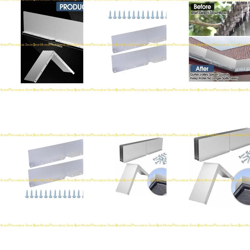 12PD 2Pcs Metal Gutter Guard Diverter Replacement Gutter Valley Splash Guards for Shingle Corner and Straight House
12PD 2Pcs Metal Gutter Guard Diverter Replacement Gutter Valley Splash Guards for Shingle Corner and Straight House