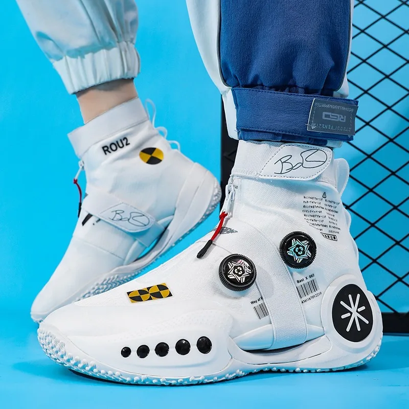 Men's Basketball Shoes Breathable Cushioning Non-Slip Wearable Runing Shoes Gym Training Athletic Basketball Sneakers for Women
Men's Basketball Shoes Breathable Cushioning Non-Slip Wearable Runing Shoes Gym Training Athletic Basketball Sneakers for Women