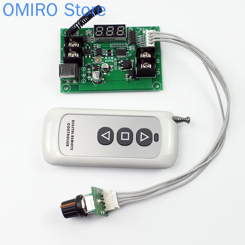 433M Wireless Remote Control DC Motor Governor 12v24pwm Stepless Speed Regulation Switch 5A Controller
433M Wireless Remote Control DC Motor Governor 12v24pwm Stepless Speed Regulation Switch 5A Controller