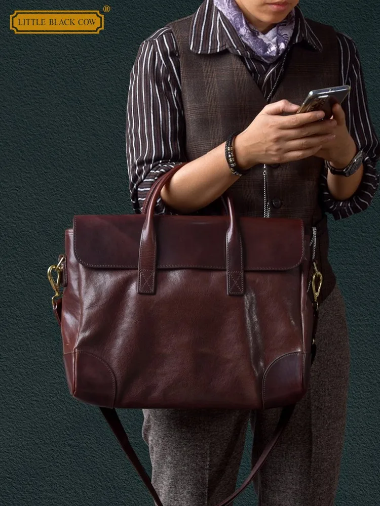 Mens Coffee Color Hasp Cowhide Genuine Leather Business Work Satchels Handbag Strap Shoulder Bag Sling Crossbody Crossbody Bag
Mens Coffee Color Hasp Cowhide Genuine Leather Business Work Satchels Handbag Strap Shoulder Bag Sling Crossbody Crossbody Bag
