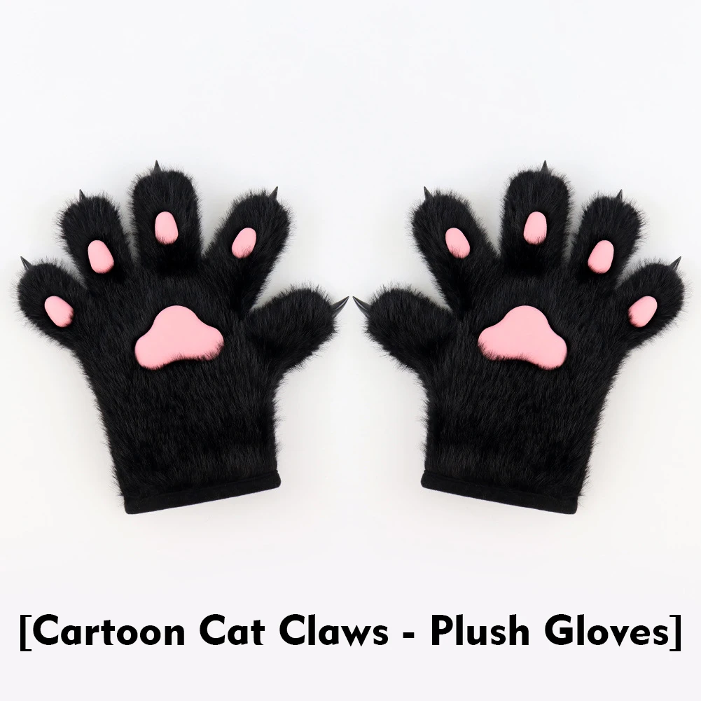 Winter Cartoon Plush Cat Paw Gloves Cute Simulation Animal Paw Cosplay Props Warm and Cute Cartoon Exhibition Props Gloves
Winter Cartoon Plush Cat Paw Gloves Cute Simulation Animal Paw Cosplay Props Warm and Cute Cartoon Exhibition Props Gloves