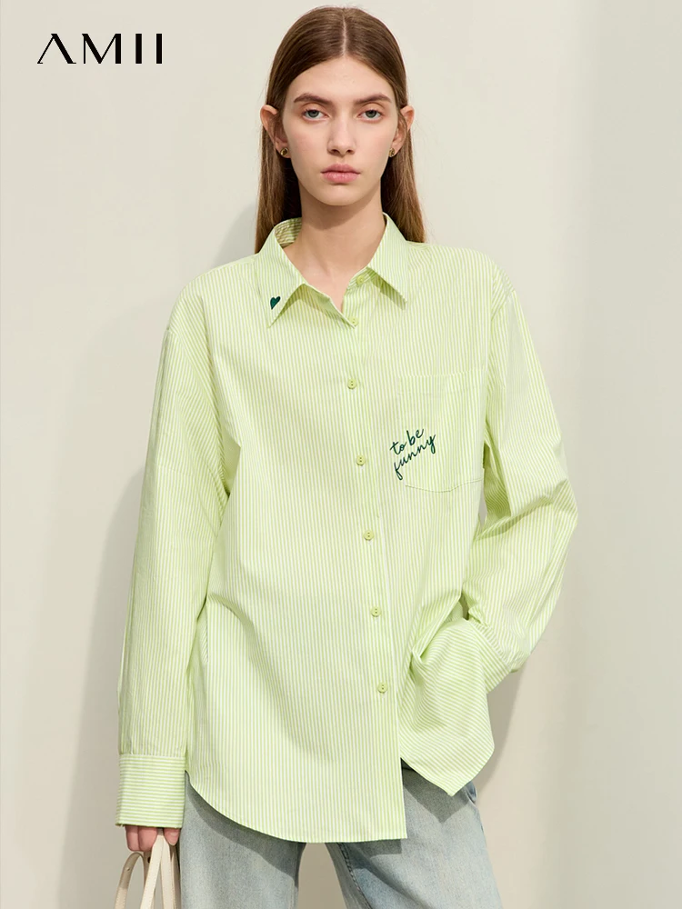 Amii Minimalism 2024 Women Shirts Spring New Lapel Letters Embroidery Striped Colorful Drop Sleeves Lady Trendy Blouses 12441035
Amii Minimalism 2024 Women Shirts Spring New Lapel Letters Embroidery Striped Colorful Drop Sleeves Lady Trendy Blouses 12441035