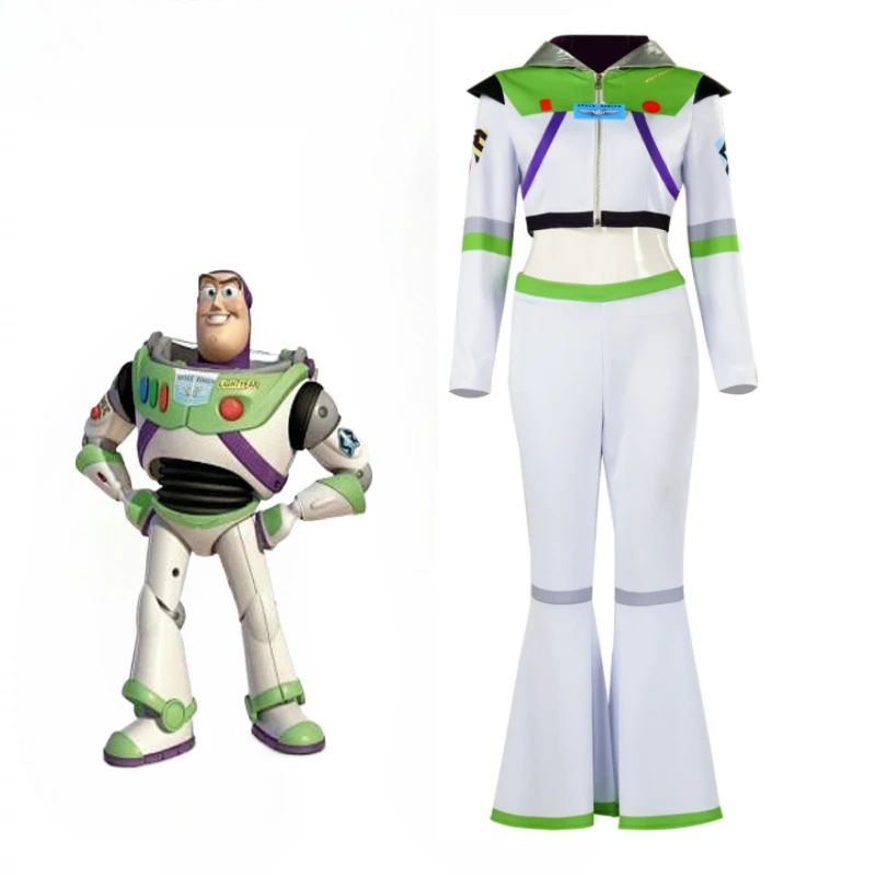 Woman Buzz Cosplay Costume Female Astronaut Uniform Roleplay Suit Female Space Warrior Costume Set Halloween Carnival Outfits
Woman Buzz Cosplay Costume Female Astronaut Uniform Roleplay Suit Female Space Warrior Costume Set Halloween Carnival Outfits