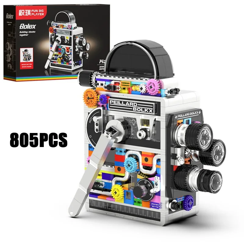 805PCS Or 865PCS Vintage Camera Model Building Blocks Exquisite Collectibles Construction Bricks Toy Gift for Camera Enthusiast
805PCS Or 865PCS Vintage Camera Model Building Blocks Exquisite Collectibles Construction Bricks Toy Gift for Camera Enthusiast
