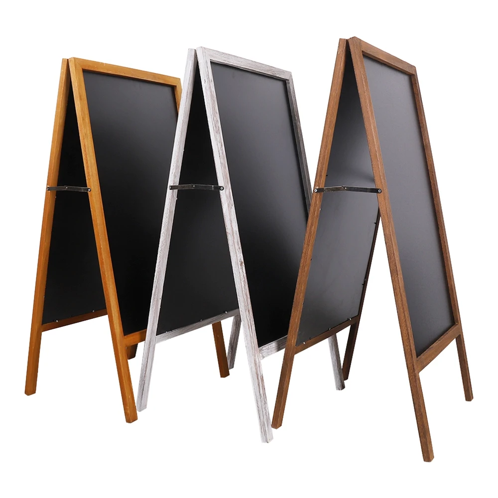 Free-standing wooden A-frame double-sided blackboard, suitable for desktop menu boards, 100 x 50 cm oversized chalk board double-sided sidewalk signs sturdy sandwich menu boards suitable for restaurants, coffee shops and wedding information signs
Free-standing wooden A-frame double-sided blackboard, suitable for desktop menu boards, 100 x 50 cm oversized chalk board double-sided sidewalk signs sturdy sandwich menu boards suitable for restaurants, coffee shops and wedding information signs