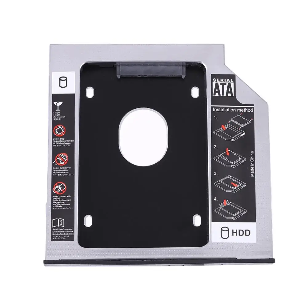 SATA to SATA 9mm SSD Case Hard Disk Drive Enclosure CD-ROM Disk Drive Bay
SATA to SATA 9mm SSD Case Hard Disk Drive Enclosure CD-ROM Disk Drive Bay