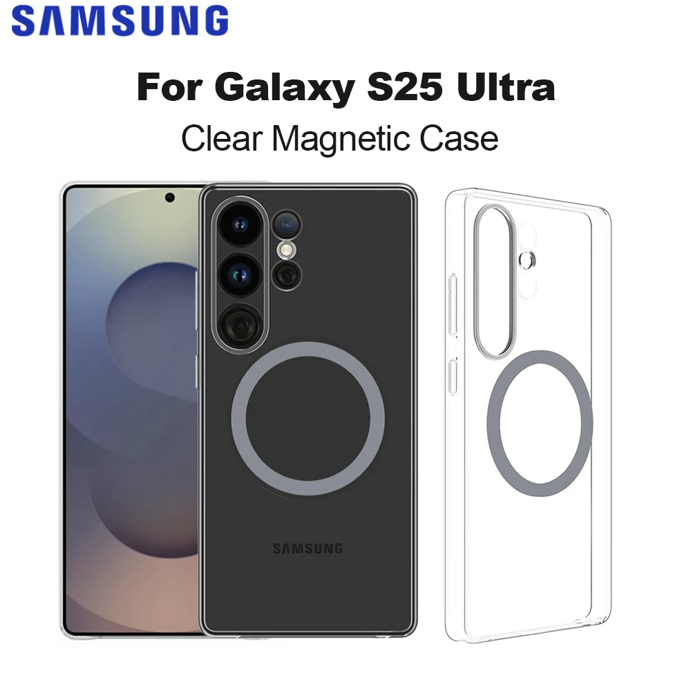 Оригинальный прозрачный магнитный чехол для Samsung Galaxy S25 Ultra ITFIT с магнитом для крепления гаджетов, совместимое с зарядным устройством Qi2
Оригинальный прозрачный магнитный чехол для Samsung Galaxy S25 Ultra ITFIT с магнитом для крепления гаджетов, совместимое с зарядным устройством Qi2