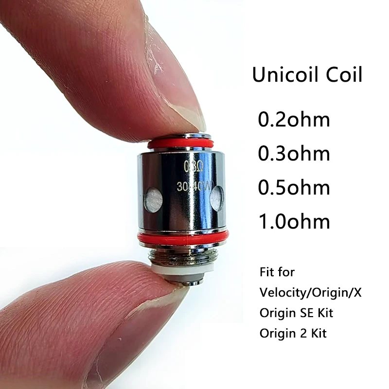 5pcs/pack Unicoil Coil 0.2ohm 0.3ohm 0.5ohm 1.0ohm coils MTL Vape head for Velocity/Origin X/Origin 2 Kit Hardware accessories
5pcs/pack Unicoil Coil 0.2ohm 0.3ohm 0.5ohm 1.0ohm coils MTL Vape head for Velocity/Origin X/Origin 2 Kit Hardware accessories