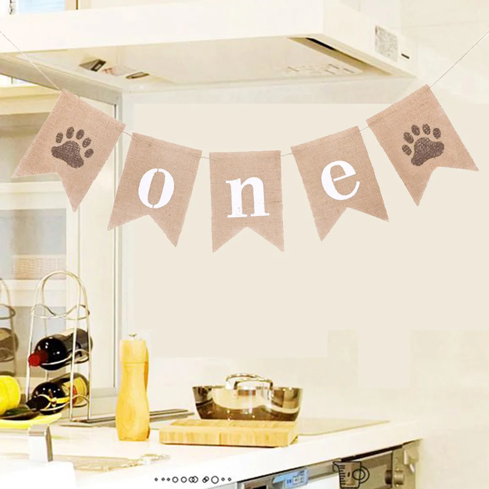 1pc 2m Pull Flag Birthday Party Decorations One Letter Pull Flag Linen Banner with Dog's Paw for Party
1pc 2m Pull Flag Birthday Party Decorations One Letter Pull Flag Linen Banner with Dog's Paw for Party