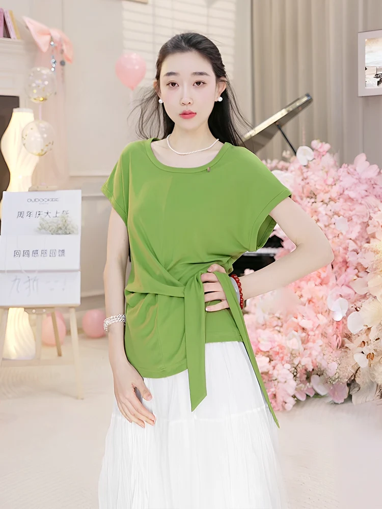 OUDOCKEE Color round Neck Short Sleeve T-Shirt Women's Spring 2026 New Design Early Spring Slim Fit Top
OUDOCKEE Color round Neck Short Sleeve T-Shirt Women's Spring 2026 New Design Early Spring Slim Fit Top