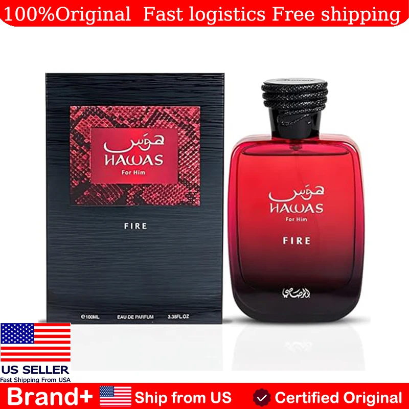 RASASI Hawas Fire Eau De Parfum Spray 100ML Bold Long Lasting Arabian Women's Perfume Cologne Natural Perfume Portable Pheromone
RASASI Hawas Fire Eau De Parfum Spray 100ML Bold Long Lasting Arabian Women's Perfume Cologne Natural Perfume Portable Pheromone