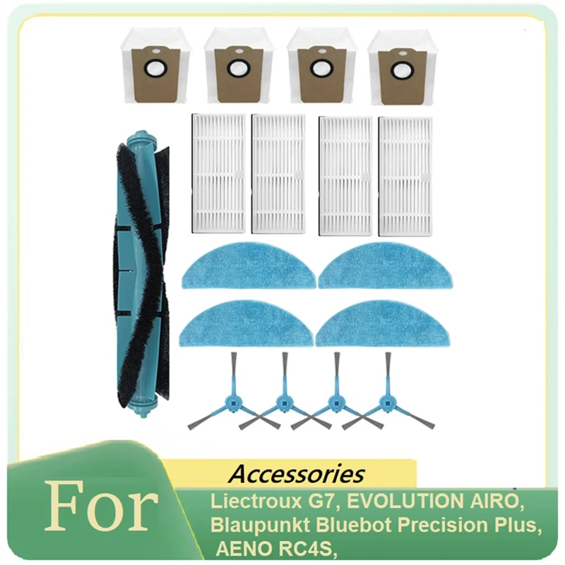 For Blaupunkt Bluebot Precision Plus Robot Vacuum Cleaner Parts Replacement Main Side Brush Mop Cloth Filter Dust Bag Active
For Blaupunkt Bluebot Precision Plus Robot Vacuum Cleaner Parts Replacement Main Side Brush Mop Cloth Filter Dust Bag Active