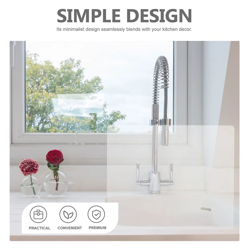 Acrylic Sink Splash Guard 35x5x21cm Anti-splashing Kitchen Water Baffle Easy Clean Seamless Design Bath Tub
Acrylic Sink Splash Guard 35x5x21cm Anti-splashing Kitchen Water Baffle Easy Clean Seamless Design Bath Tub