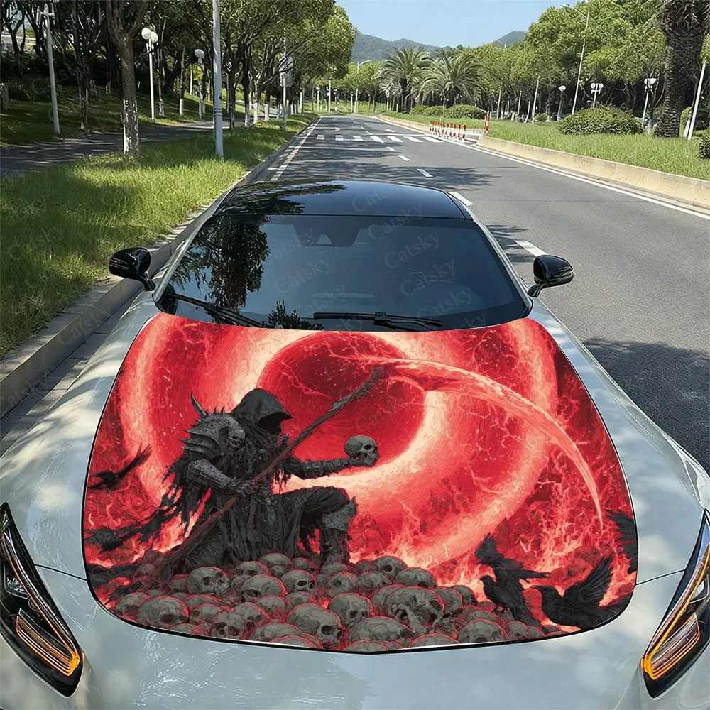 Red Sun Death Reaper Car Hood Decal Sticker, Durable Car Vinyl Wraps Suitable For Most Vehicles, Car Engine Hood Protective Film
Red Sun Death Reaper Car Hood Decal Sticker, Durable Car Vinyl Wraps Suitable For Most Vehicles, Car Engine Hood Protective Film