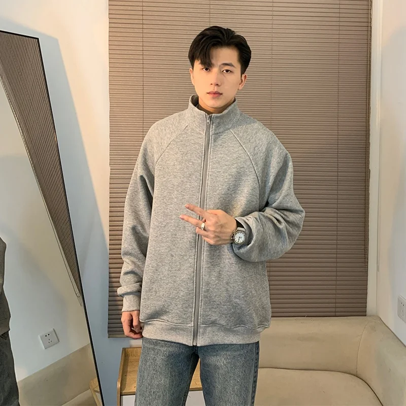 Gray Zipper Baseball Jacket Men's Spring Autumn American Retro Stand Collar Sweatshirt Jacket Cleanfit Short Jacket
Gray Zipper Baseball Jacket Men's Spring Autumn American Retro Stand Collar Sweatshirt Jacket Cleanfit Short Jacket
