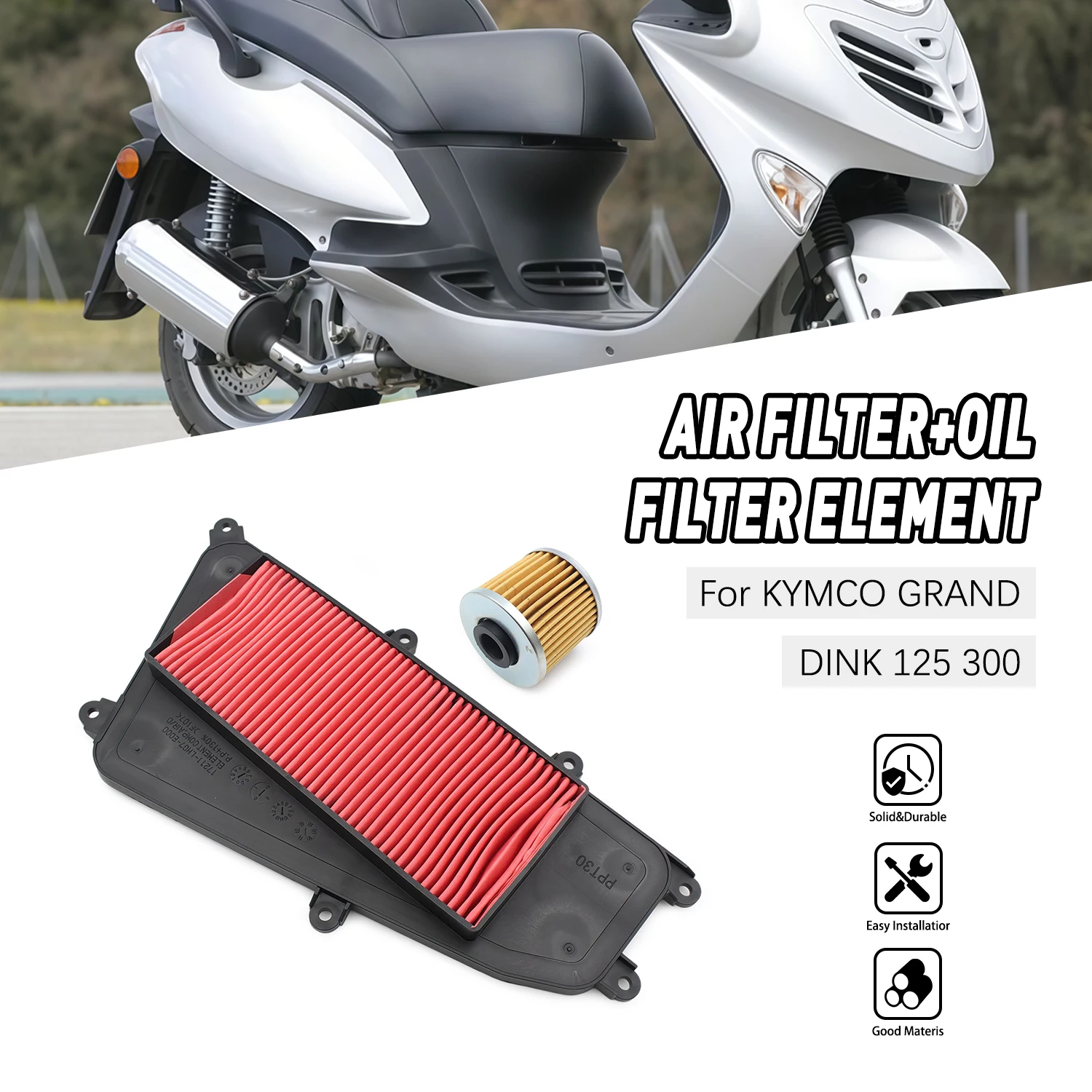 Motorcycle Engine Oil Filter Cleaner Air Intake Filter Element For KYMCO GRAND DINK 125 300 G-DINK125 G-DINK300 G-DINK 125 300
Motorcycle Engine Oil Filter Cleaner Air Intake Filter Element For KYMCO GRAND DINK 125 300 G-DINK125 G-DINK300 G-DINK 125 300
