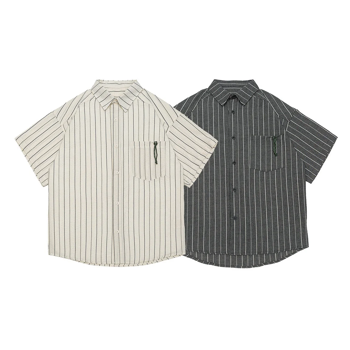 Summer Campus Boys Shirt Men Streetwear Fashion Loose Casual Short Sleeve Stripe Oversize Cargo Shirts Tops
Summer Campus Boys Shirt Men Streetwear Fashion Loose Casual Short Sleeve Stripe Oversize Cargo Shirts Tops